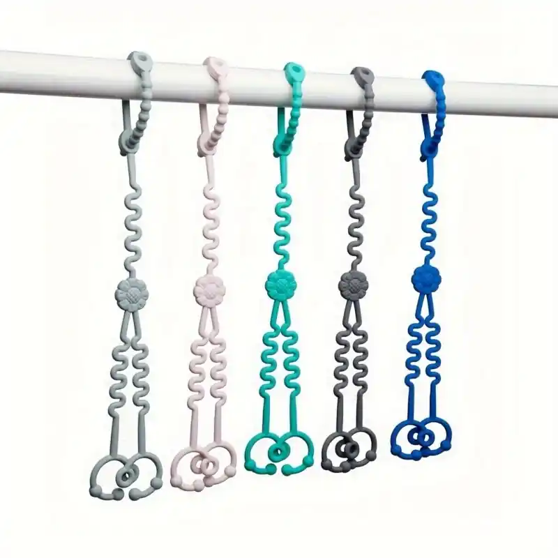 Bpafree 2in1 Silicone Pacifier Tie With Toy Harness Safety Rope
