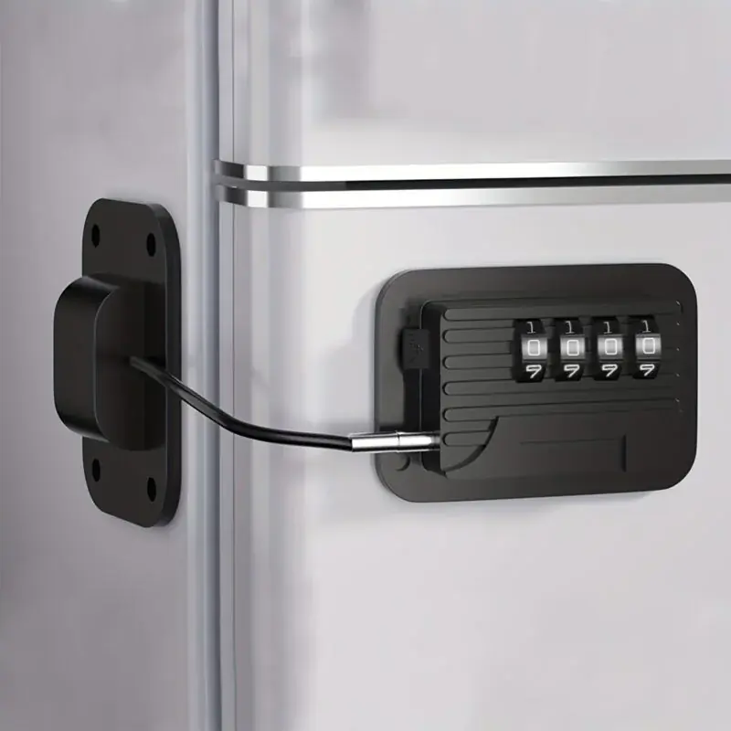 Childproof Fridgefreezer Door Lock Set Passwordprotected For Cabinets Drawers Doors