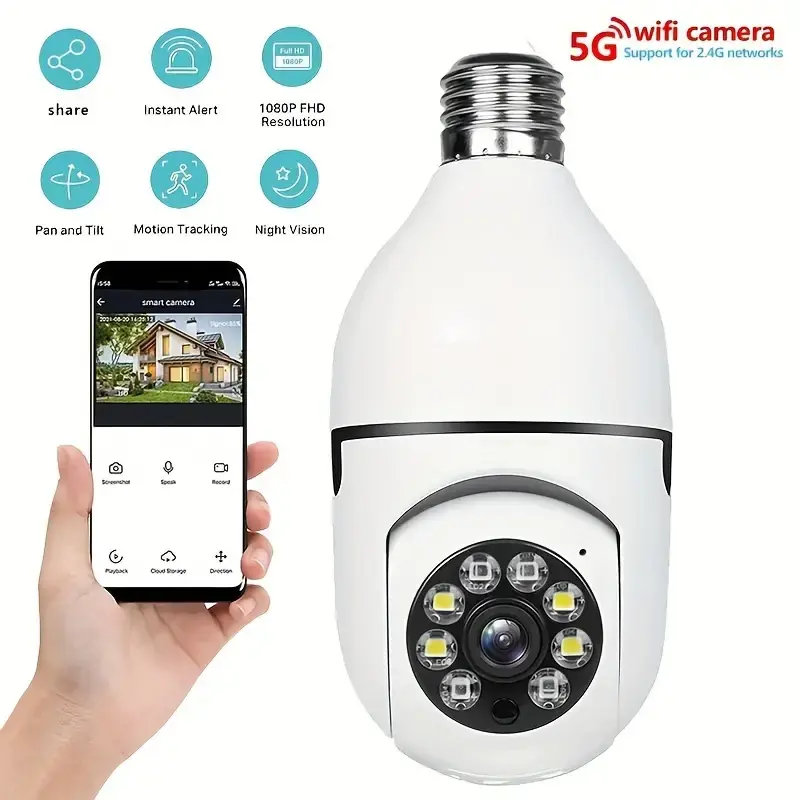 5g Home Security Camera Wireless Panoramic Ip With Night Vision