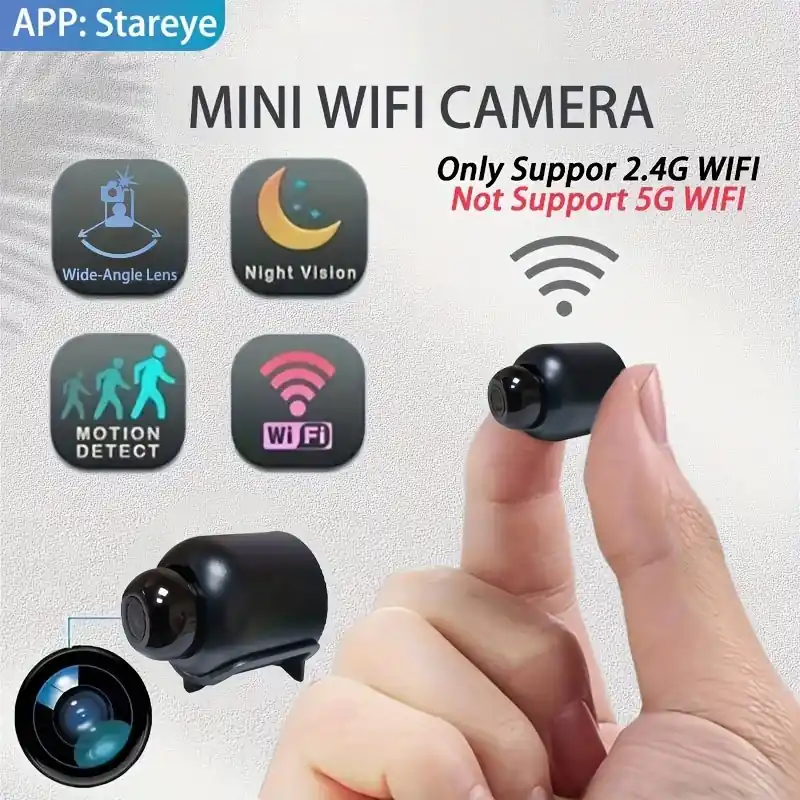 Wifi Surveillance Camera With Night Vision Motion Detection Wideangle Ip Monitor