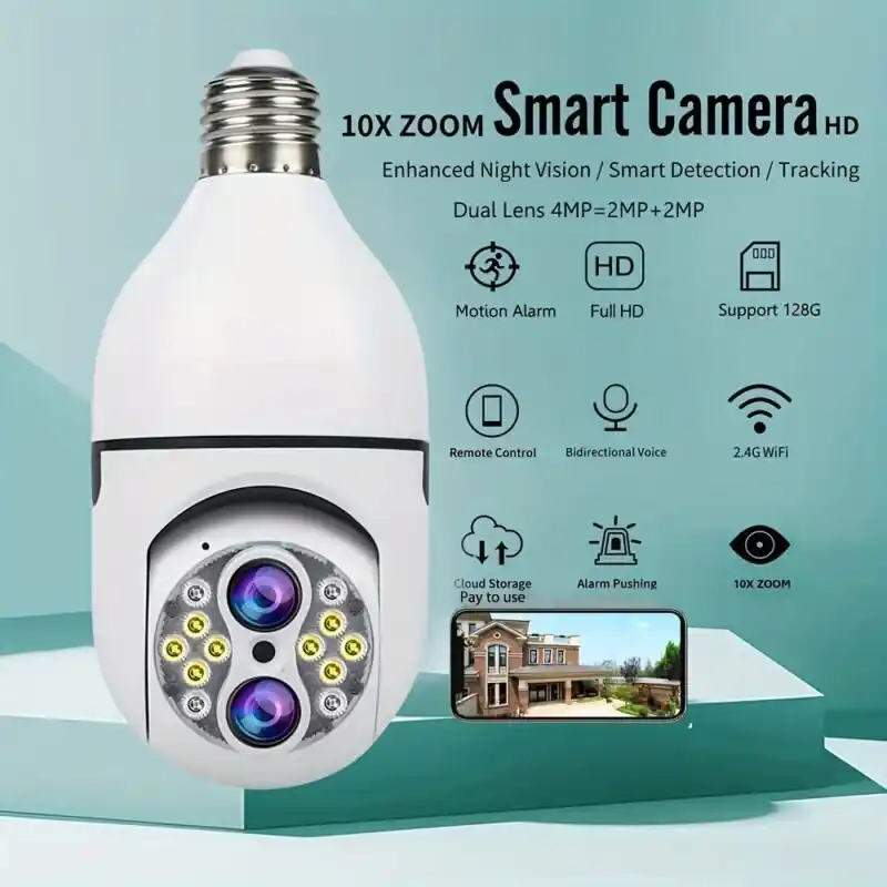 Sovmiku Wireless 10x Zoom Security Camera 360 Ptz Night Vision Motion Detection