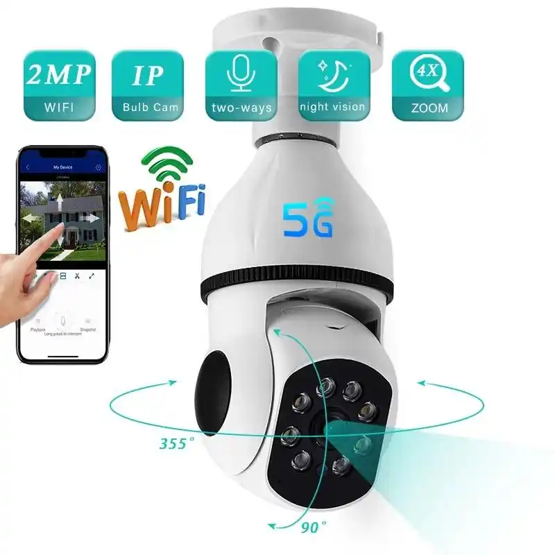 5g Ptz Wifi Security Camera Auto Night Vision Twoway Audio