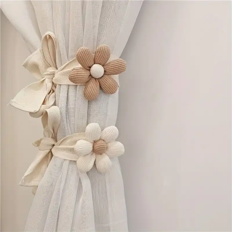 Elegant Curtain Set With Small Pendant For Home Car Holiday Gifts
