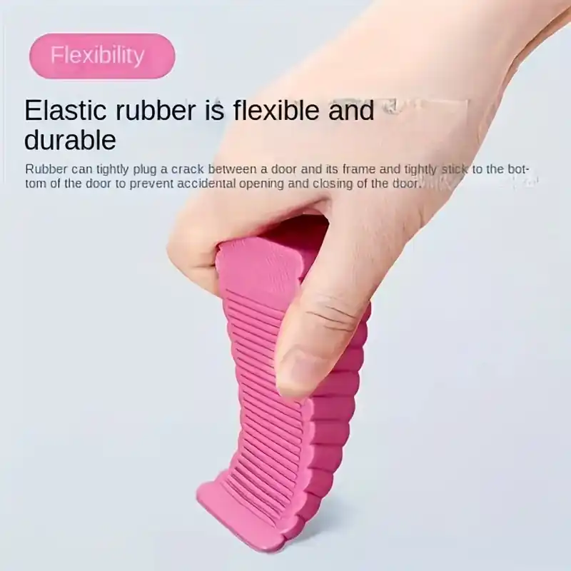 Silicone Antipinch Door Stopper Punchfree Windproof Household Safety Wedge