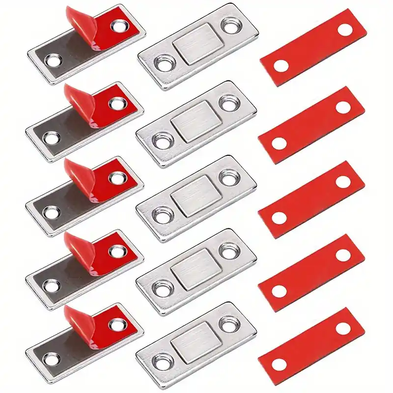 Magnetic Cabinet Latch 48 Pairs Ultra Thin Magnetic Door Closure For Kitchen Closet