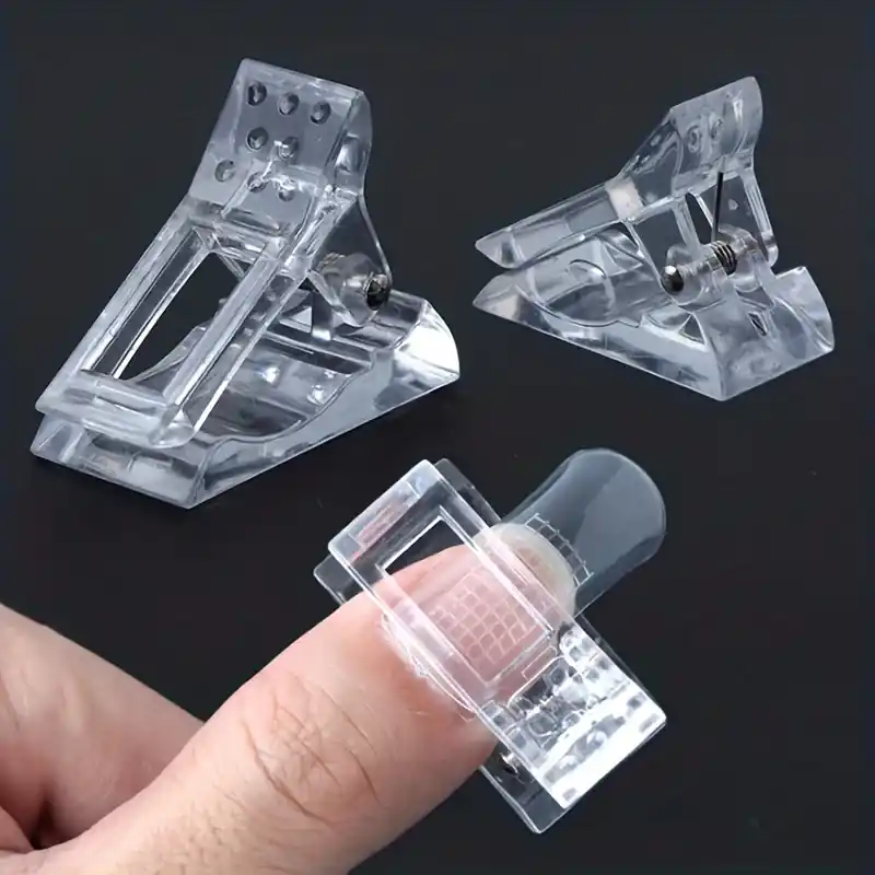 Quick Building Gel Nail Tips Clip All Finger Fit Beginners Nail Art Tools