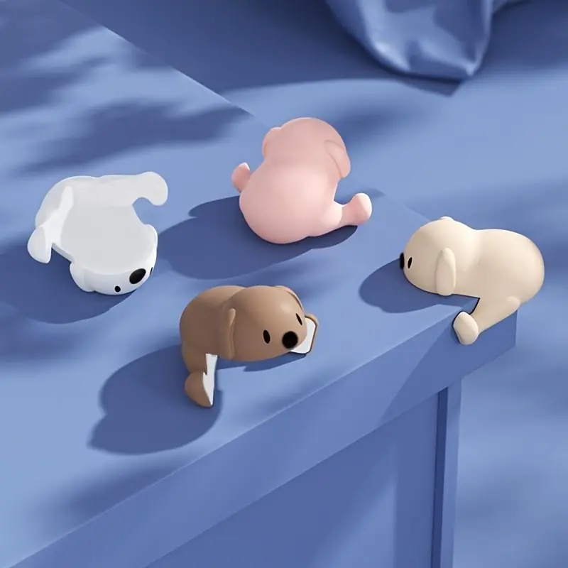 1pc Cute Bear Shaped Silicone Corner Protector Anticollision Safety Cover