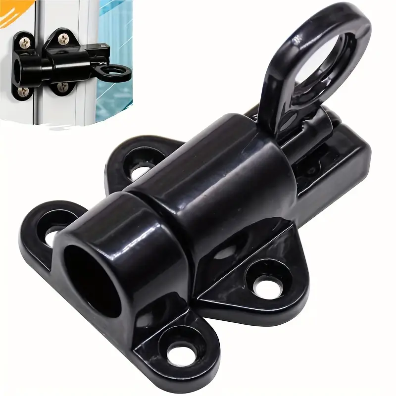Aluminum Springloaded Security Door Bolt With Automatic Latch Selfclosing Hook
