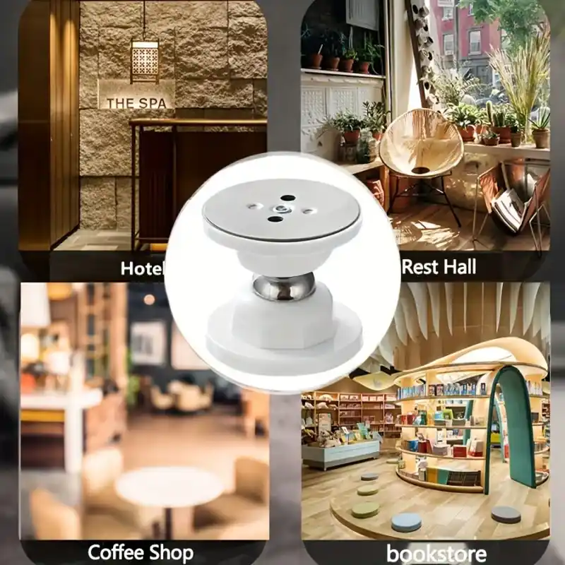 Hotelgrade Polished Metal Magnetic Door Stop With Silicone Protection