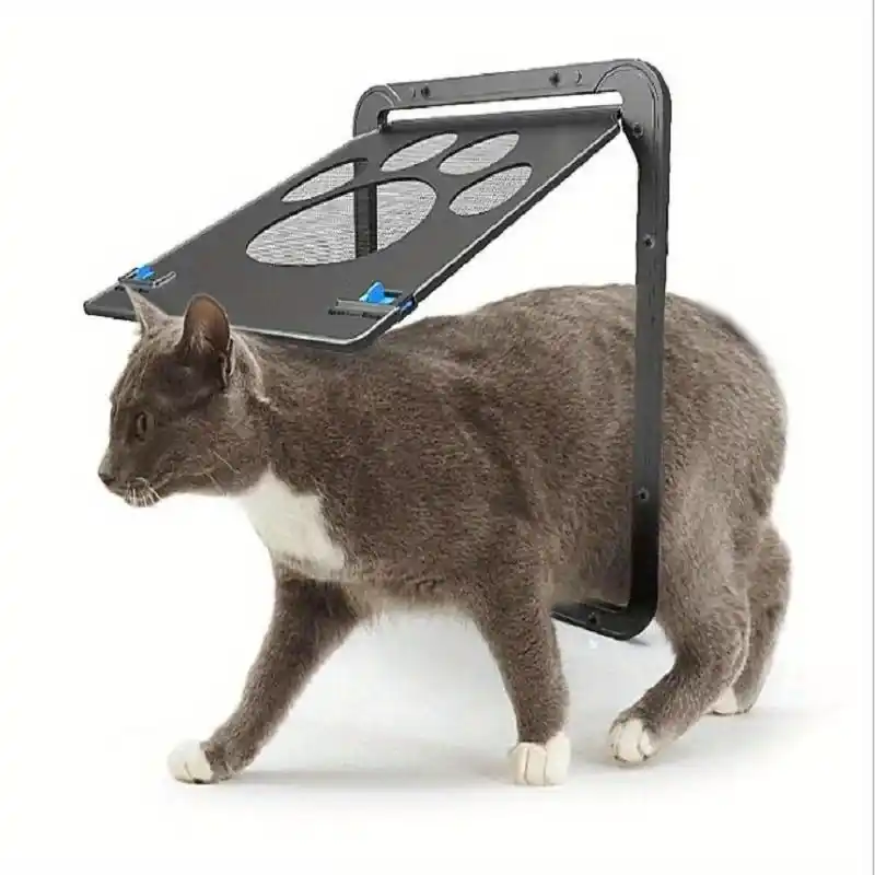 Lockable Pet Door Gate Easy Install Safe Entry For Dogs 1pc