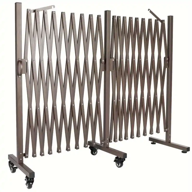 Portable Expandable 130 Retractable Driveway Fence Gate For Indooroutdoor Use