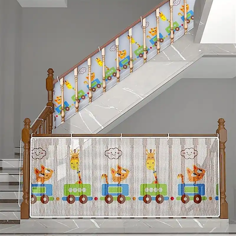 Childproof Safety Net For Stairs Balcony Baby Banister Mesh Guard