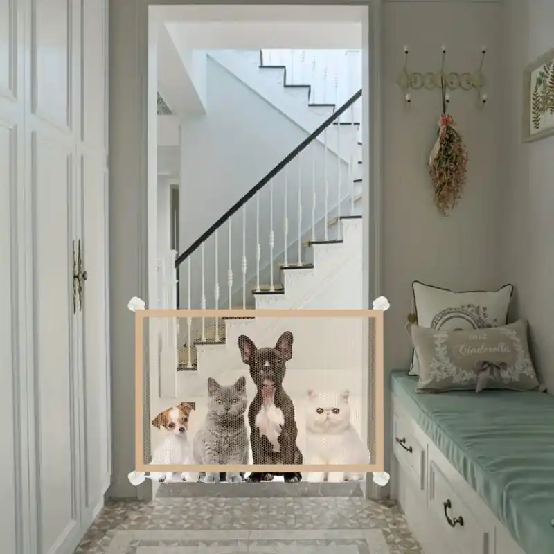 Extra Wide Indooroutdoor Pet Gate For Stairs Porches Long Doors Playpens