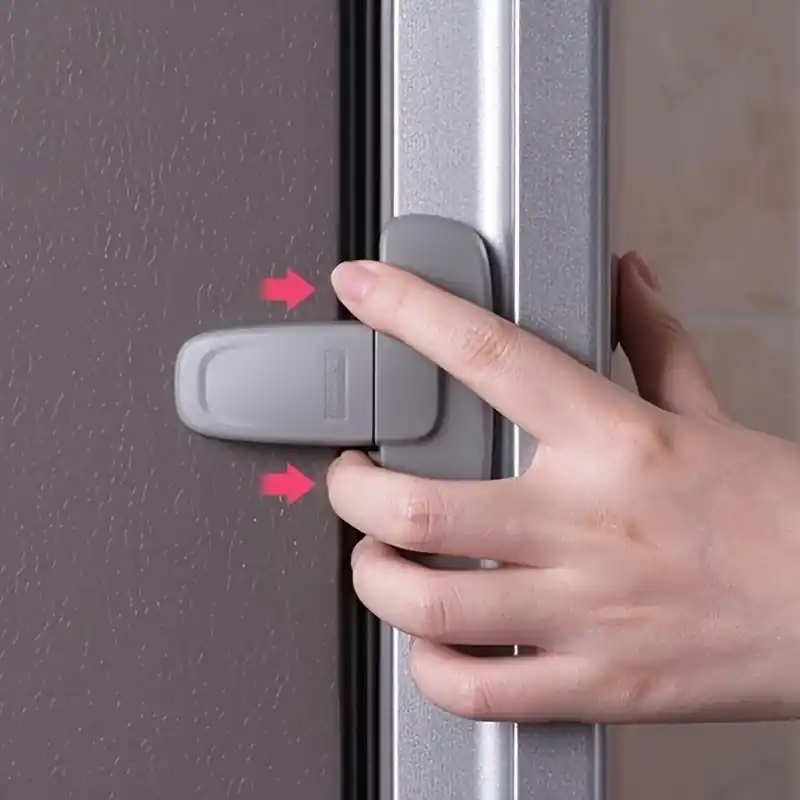 Child Safety Refrigerator Lock Anticlamp Hand Baby Infant Cabinet Door Lock