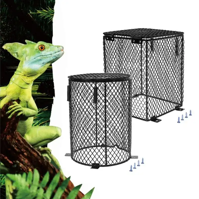 Reptile Cage Heater Bulb With Protective Mesh Cover