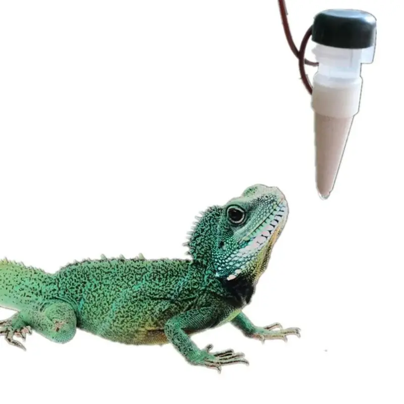 Reptile Drinking Fountain Dispenser 1300ml Drip System Humidifier For Chameleon Gecko Lizard