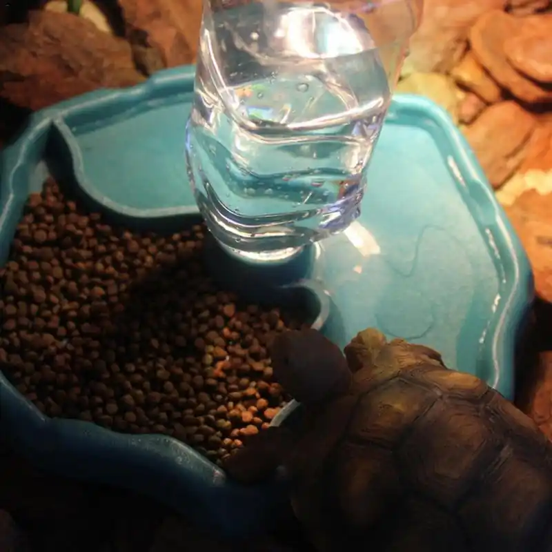 Automatic Reptile Drinking Fountain Cave Feeding Bowl For Gecko Snake