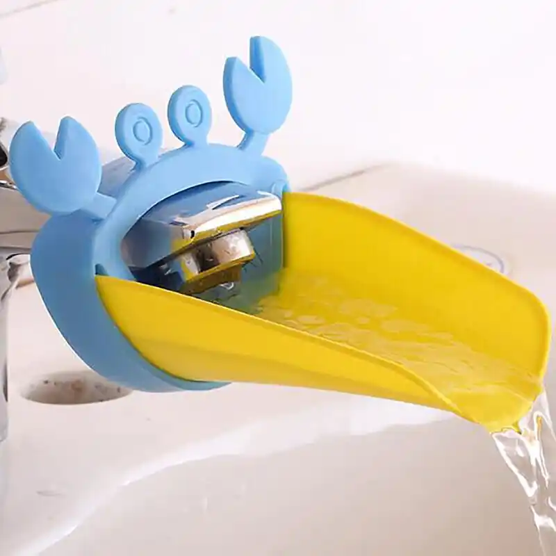 Kids Sink Faucet Extender Water Tap Handle Childrens Handwashing Aid
