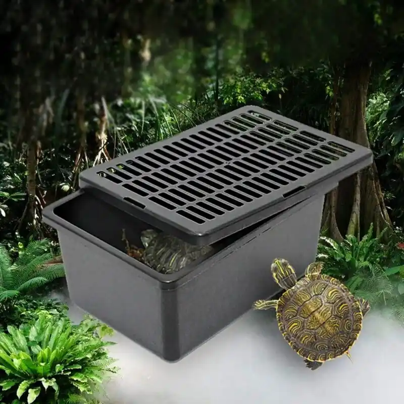 Small Pet Transport Box For Reptiles Turtles Hamsters Plastic Feeding Case