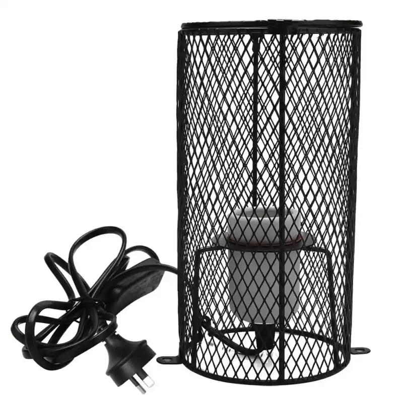 Infrared Ceramic Pet Heating Lamp 100w With Safety Cage For Reptiles Chickens
