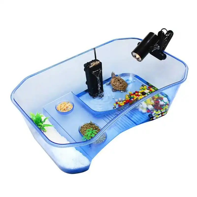 Reptile Habitat Turtle Aquarium Tank Terrarium Box
