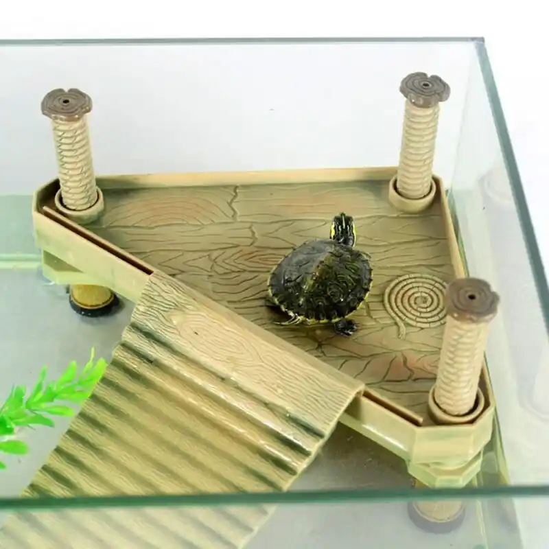 Turtle Climbing Platform Reptile Basking Island For Aquarium Habitat