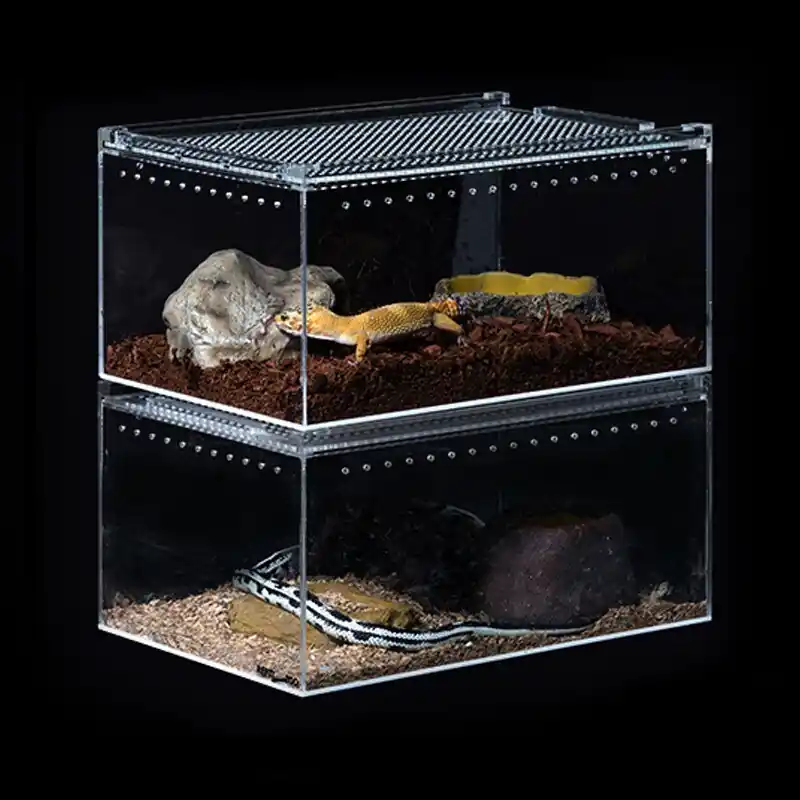 Reptile Guardian Terrarium Acrylic Breeding Cage For Lizards Frogs Snakes