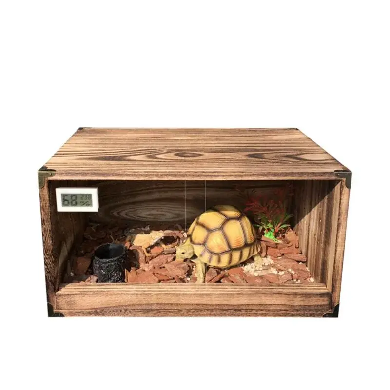Wooden Reptile Terrarium With Heating Ideal For Frogs Snakes Lizards Turtles
