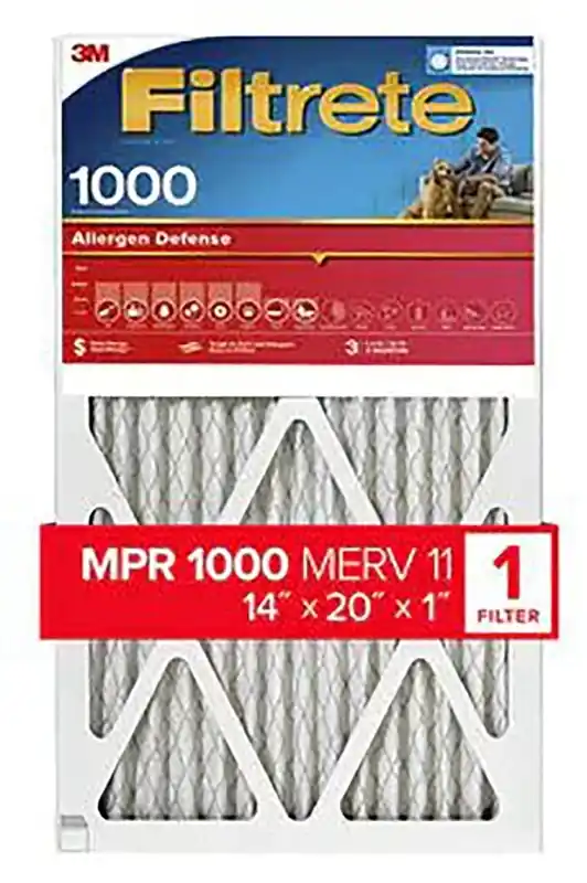 Filtrete 14 In. W X 20 In. H X 1 In. 1000 MPR Pleated Allergen Air Filter 1 Pk