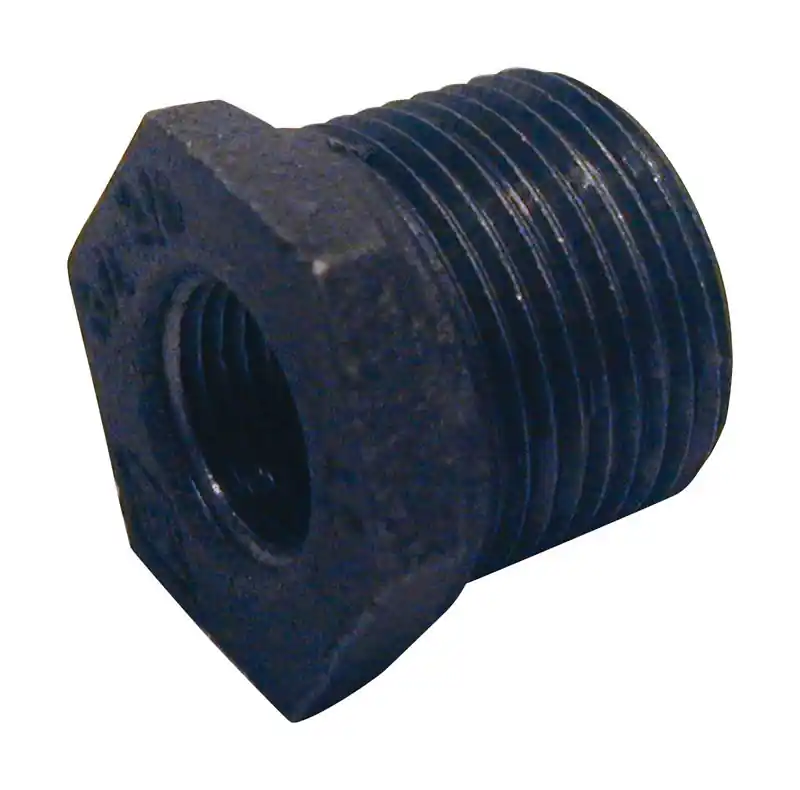 Southland 4 In. Male X 2-1/2 In. Dia. Female Black Malleable Iron Hex Bushing