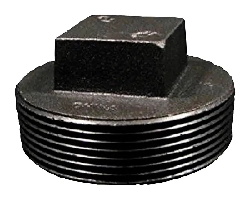 Bk Products Southland 2-1/2 In. Mpt X 2-1/2 In. L Black Malleable Iron Square Plug Head