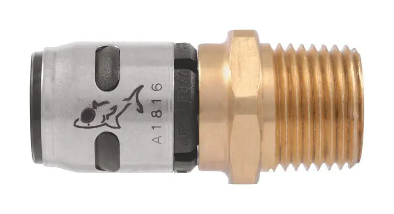Evopex 1 In. Push X 1 In. Dia. Mpt Brass Adapter K140a
