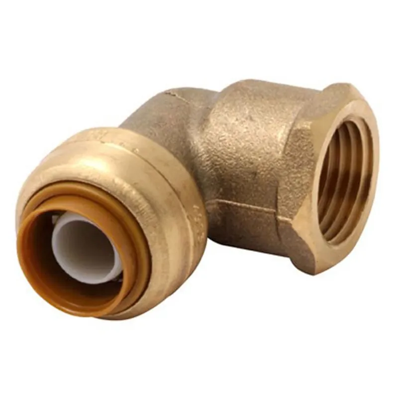 3/4 In. X 3/4 In. Push-to-connect Fnpt Brass Elbow 90 Degree