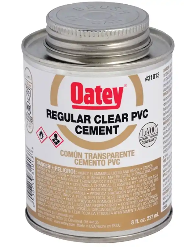 32 Oz. Regular Bodied Clear Pvc Cement For Pipe And Fittings