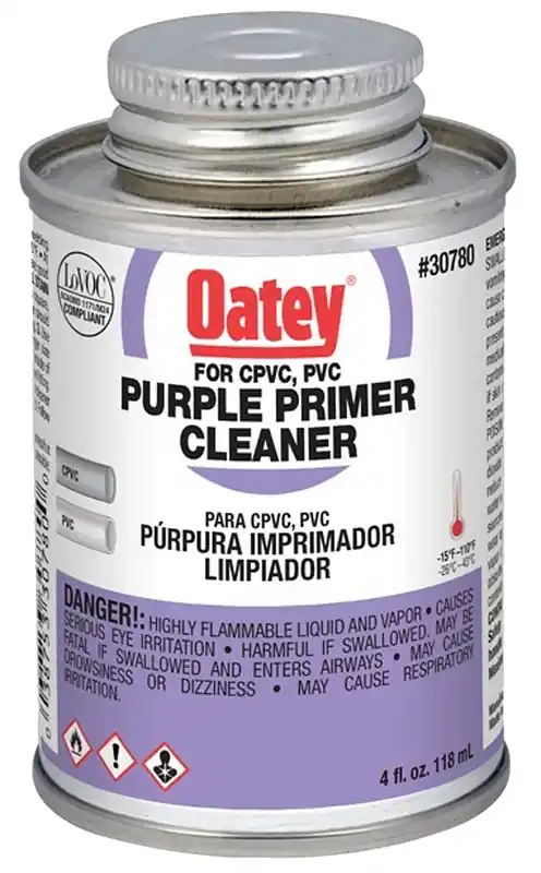 4 Oz. Purple Pipe And Fitting Primer/cleaner For Pvc And Cpvc
