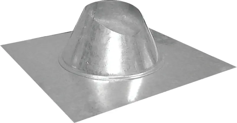 Roof Flashing, Rainproof, Galvanized, 4 In.
