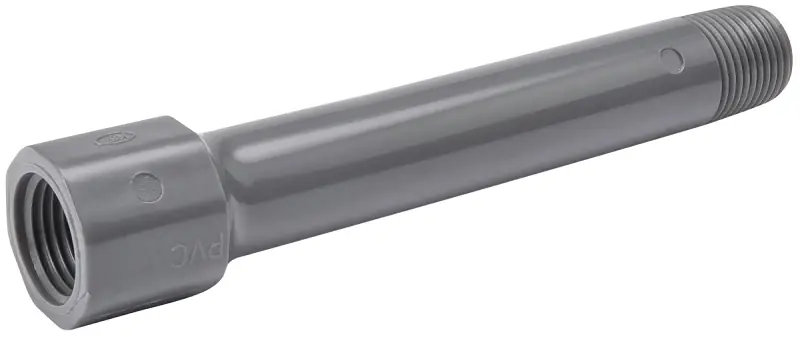 B&K Schedule 80 1/2 In. MIP X 1/2 In. D FIP PVC 6 In. Coupler Nipple 1 Pk