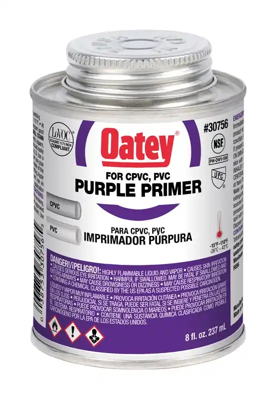 Purple Pipe Primer, 8 Oz.