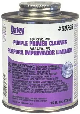 30796 16 Ounce All Purpose Purple Primer Cleaner For Pvc And Cpvc