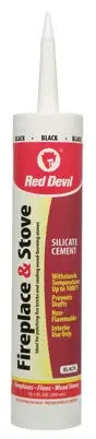 Fireplace/Stove Repair Sealant, Black, 10.1-oz.