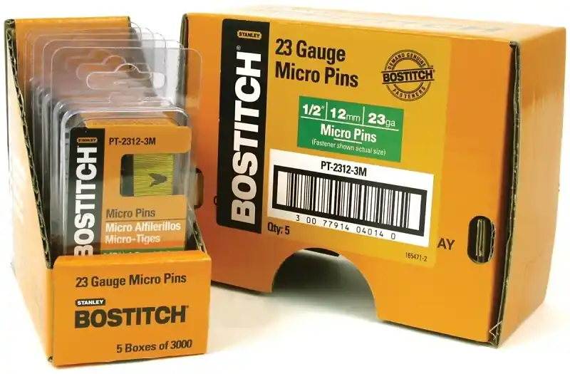 Bostitch 1/2 In. L X 23 Ga. Paper Strip Coated Pin Nails 3,000 Pk