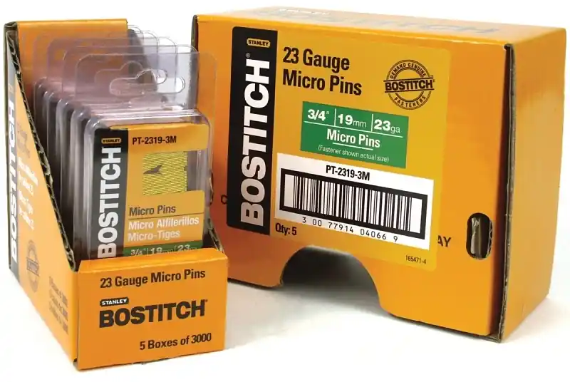 Bostitch 3/4 In. L X 23 Ga. Paper Strip Coated Pin Nails 3,000 Pk