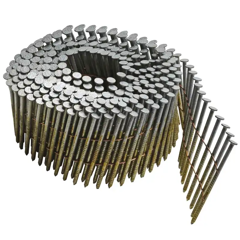 Bostitch 2-1/2 In. L X 13 Ga. Wire Coil Stainless Steel Framing Nails 15 Deg 3,600 Pk