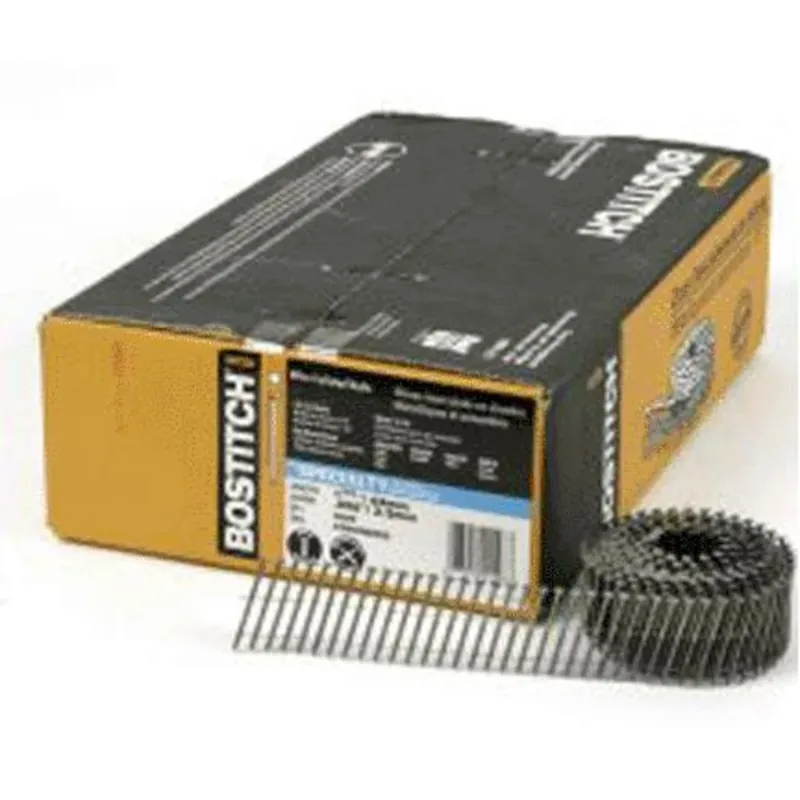 Bostitch 2-1/2 In. L X 16 Ga. Wire Coil Stainless Steel Siding Nails 15 Deg 3,600 Pk