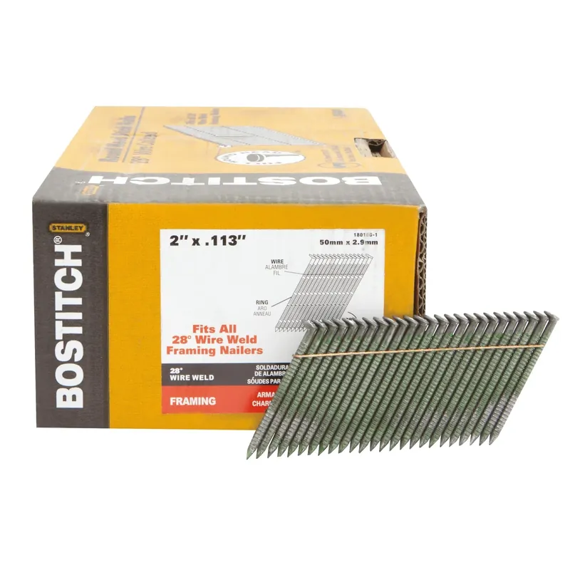 Bostitch 2 In. L X 11 Ga. Wire Strip Coated Framing Nails 28 Deg 2,000 Pk