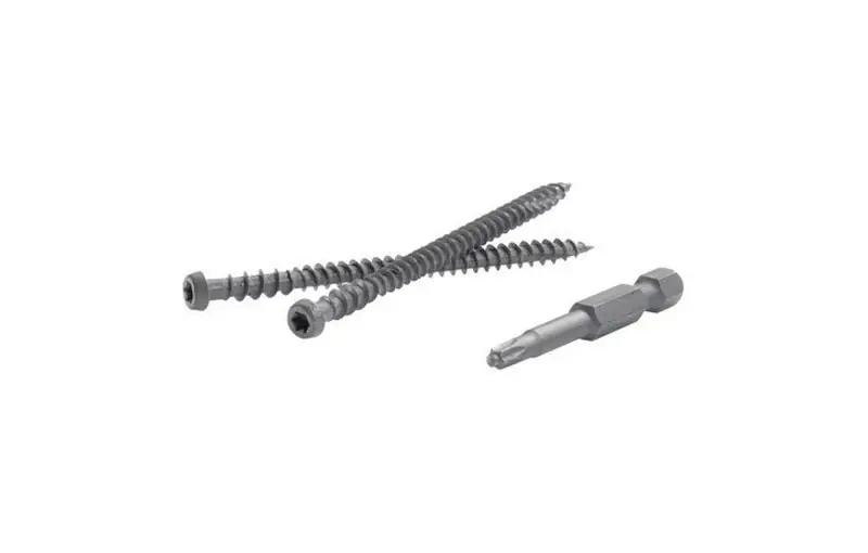 FastenMaster TrapEase No. 20 X 2-1/2 In. L Island Mist Torx Ttap Star Head Composite Deck Screws 350