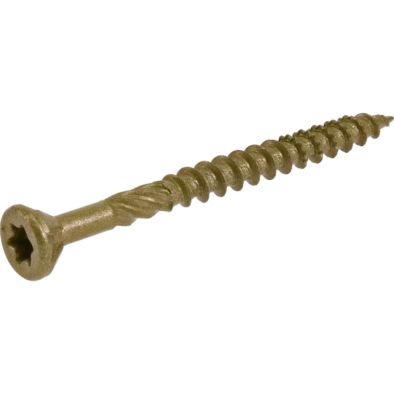 HILLMAN Power Pro No. 9 In. X 2-1/4 In. L Bronze Star Flat Head Premium Deck Screws 1 Lb 97 Pk
