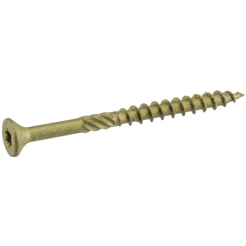 HILLMAN Power Pro No. 10 In. X 3-1/2 In. L Bronze Star Flat Head Premium Deck Screws 1 Lb 25 Pk