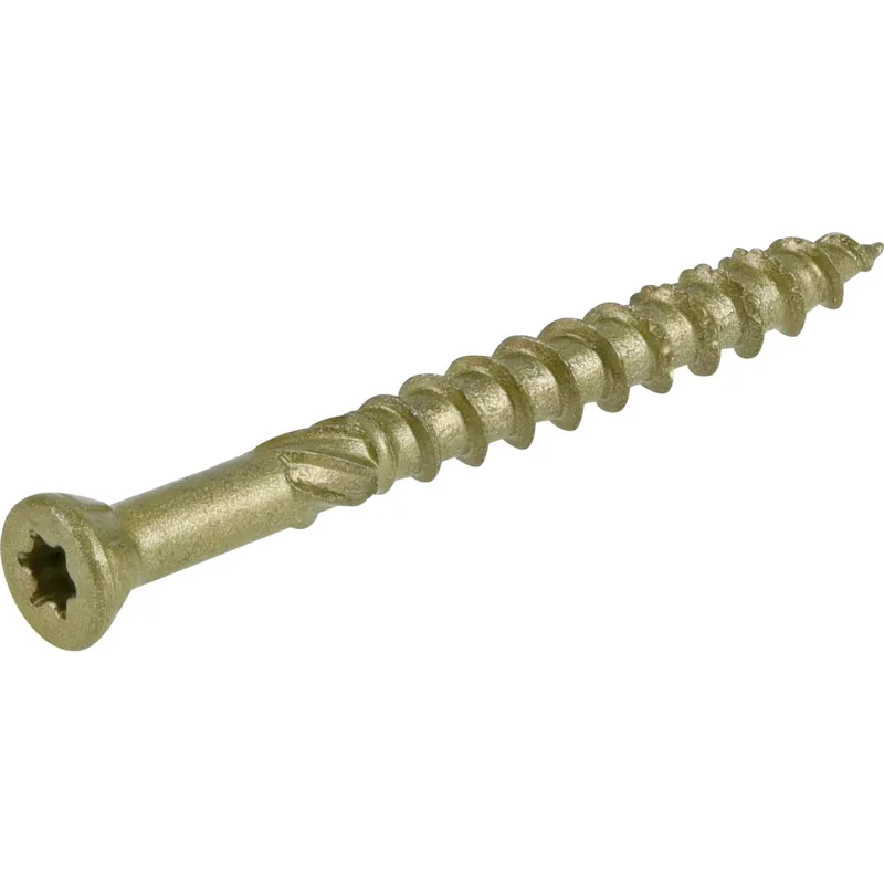 HILLMAN Power Pro No. 8 X 1-5/8 In. L Star Bronze Ceramic Coarse Screws 829 Pk