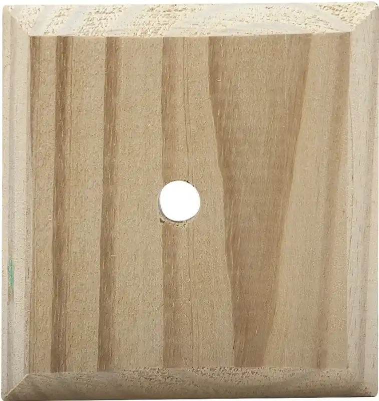 4 In. W X 4 In. L Prefinished Brown Pine Post Cap - Model 116